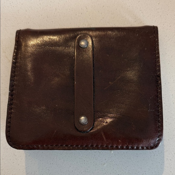 The Trend Brown Leather Clutch - Picture 2 of 5